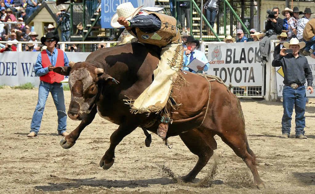 Fraser Babbington scored a 93 in the open bull ride, taking out first place. Fraser Babbington scored a 93 in the open bull ride, taking out first place.